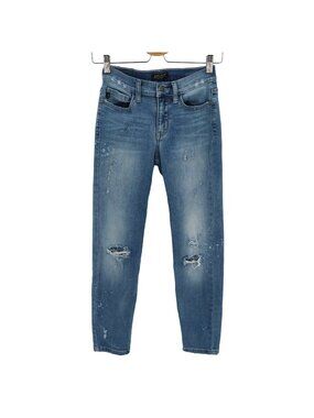 Judy Blue Womens 3 26 Shredding Up My Life Distressed Bleached Blue Denim Jeans